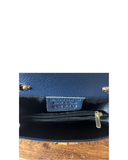 LABARO Dark Blue Compact Italian Leather Shoulder Crossbody Clutch Bag (Copy)