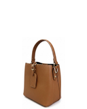 ARPINO Tan Italian Leather Small Bucket Bag