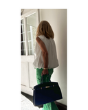 CANNARA Black Chic and Iconic Italian Suede Leather Designer style handbag