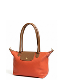 FIORENTINA Orange Tan Italian Leather Classic Tote/Shoulder/Crossbody Bag – Made in Italy