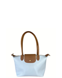 FIORENTINA Light Blue Italian Leather Classic Tote/Shoulder/Crossbody Bag – Made in Italy