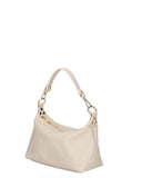LUCERA Cream Minimalist Italian Leather Shoulder/Crossbody Handbag