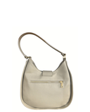 CRUCI Beige Italian Leather Rounded Shape Shoulder Handbag