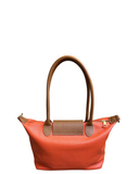 FIORENTINA Orange Tan Italian Leather Classic Tote/Shoulder/Crossbody Bag – Made in Italy