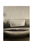 LABARO Cream Compact Italian Leather Shoulder Crossbody Clutch Bag