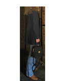 FARA Black Compact Structured Italian Leather Grab/Shoulder Bag