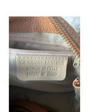 LILLIANO Small Tan Soft Pebble Leather Handbag