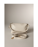 CAPO Minimalist Cream Italian Leather Shoulder crossbody Bag