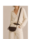 CARANO Brown Italian Leather Crossbody/Bum Bag