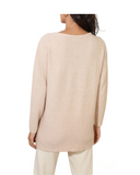 Beige Light Textured Jumper Decorative Back Buttons