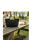 MARINELLA Dark Brown Woven Italian leather Tote Basket