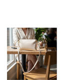 CAPO Minimalist Cream Italian Leather Shoulder crossbody Bag