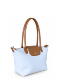 FIORENTINA Light Blue Italian Leather Classic Tote/Shoulder/Crossbody Bag – Made in Italy