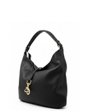 LIRI Large Black softly slouched Italian Leather Hobo Shoulder Handbag