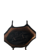 MARINELLA Dark Brown Woven Italian leather Tote Basket