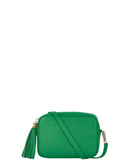 SANO Soho Style Soft Italian Leather Compact Shoulder / CrossBody Bag, Green