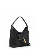 LIRI Large Black softly slouched Italian Leather Hobo Shoulder Handbag