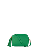 SANO Soho Style Soft Italian Leather Compact Shoulder / CrossBody Bag, Green