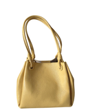 ROTA Pale Yellow Italian Leather Shoulder Bag
