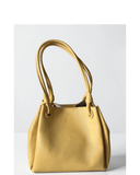 ROTA Pale Yellow Italian Leather Shoulder Bag