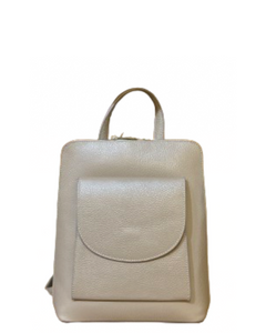 CEDDA Tan Compact Italian Leather Backpack Crossbody Bag