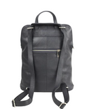 PIANELLA Large Black Three in One Italian Leather Backpack/Shoulder/Crossbody Handbag