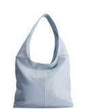 SIGNORIA Soft Italian Leather Hobo / Shoulder Bag, Pale Blue