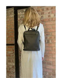 Women’s Three in One Italian Leather Small Backpack/Shoulder/Crossbody Bag Black