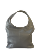 Women’s Italian Leather Hobo Shoulder Bag Dark Grey