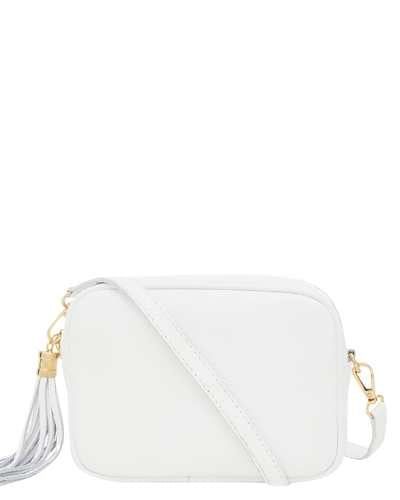 SANO SOHO Style Soft Italian Leather Compact Camera Shoulder Bag, White