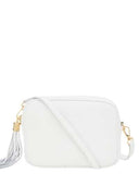 SANO SOHO Style Soft Italian Leather Compact Camera Shoulder Bag, White