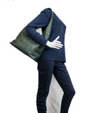 SIGNORIA Dark Green Soft Italian Leather Hobo/Shoulder Bag